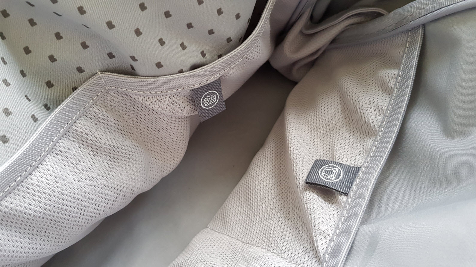 BÉABA Sac à Langer Amsterdam II XXL 50L - Bandoulière Amovible, Matelas à Langer, Trousse Toilette, Gris Chiné